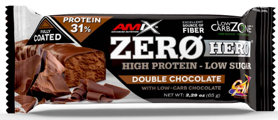 Barretta proteica Amix Zero Hero 31% di proteine ​​65g