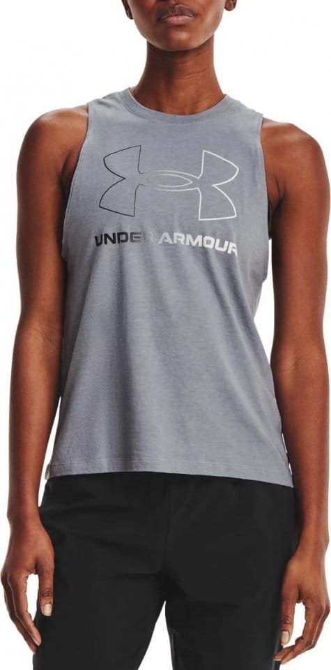Canotte e Top Under Armour Live Sportstyle Graphic Tank-GRY