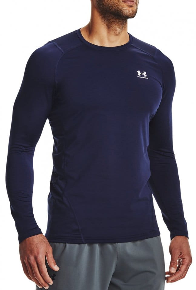Magliette a maniche lunghe Under UA CG Armour Fitted Crew-NVY