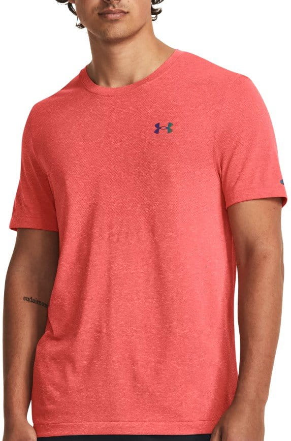 Magliette Under Armour UA Rush Seamless Legacy SS-RED