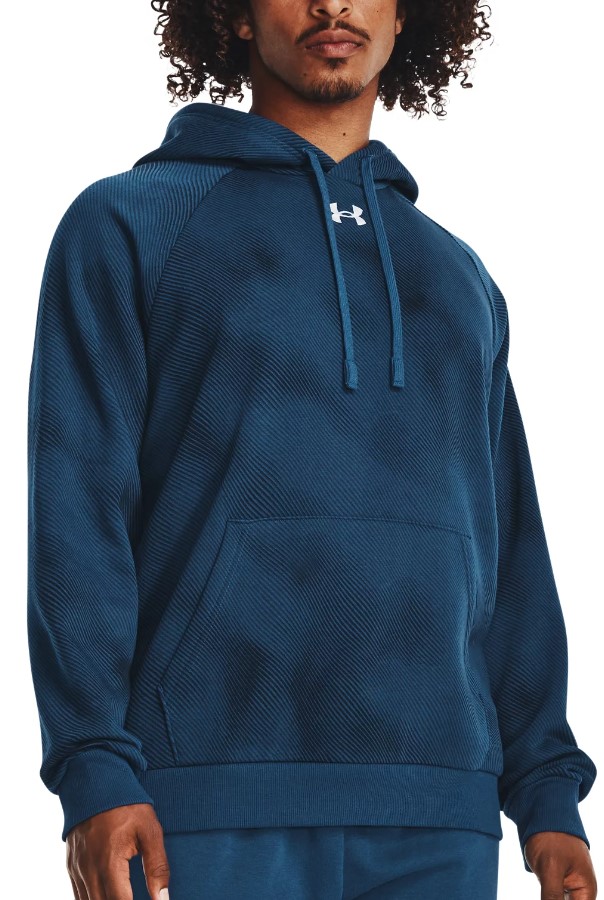 UA Rival Fleece Printed HD-BLU