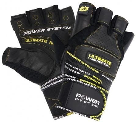 Guanti System POWER SYSTEM-GLOVES ULTIMATE MOTIVATION-YELLOW