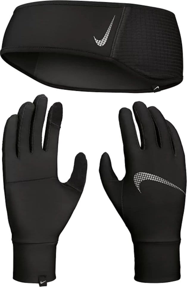Kit Nike Womens Essential Running Headband and Glove Set