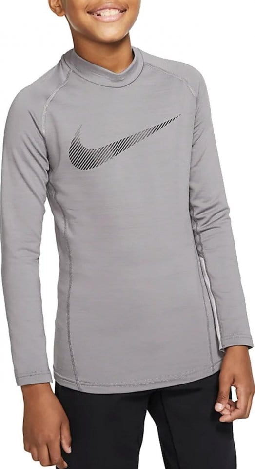 Magliette a maniche lunghe Nike B NP LS THERMA MOCK GFX