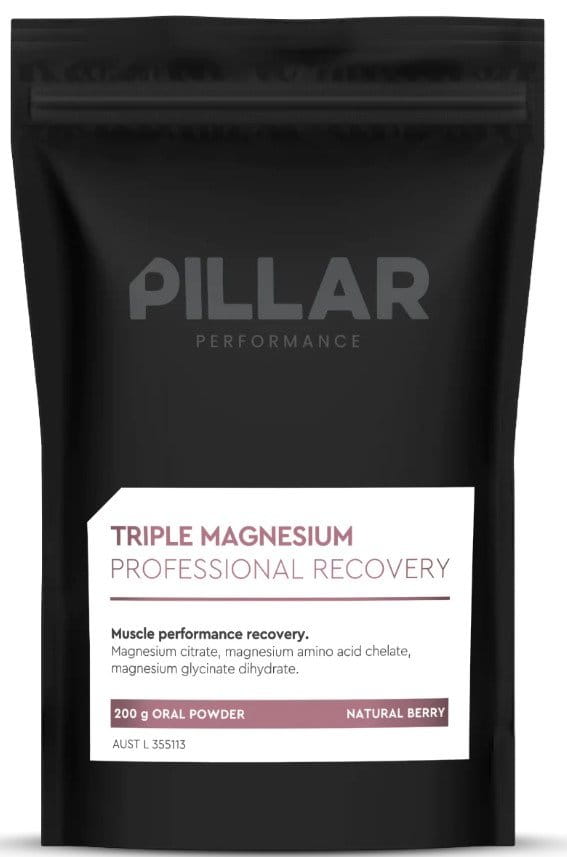 Vitamine e minerali Pillar Performance Triple Magnesium Professional Recovery Powder Berry (200g) POUCH