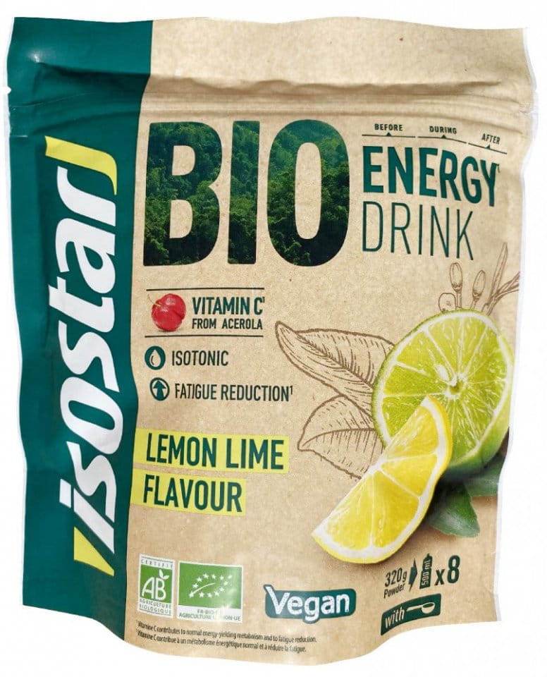 Bevanda sportiva bio ionica in polvere Isostar HYDRATE & PERFORM 320g lime/limone