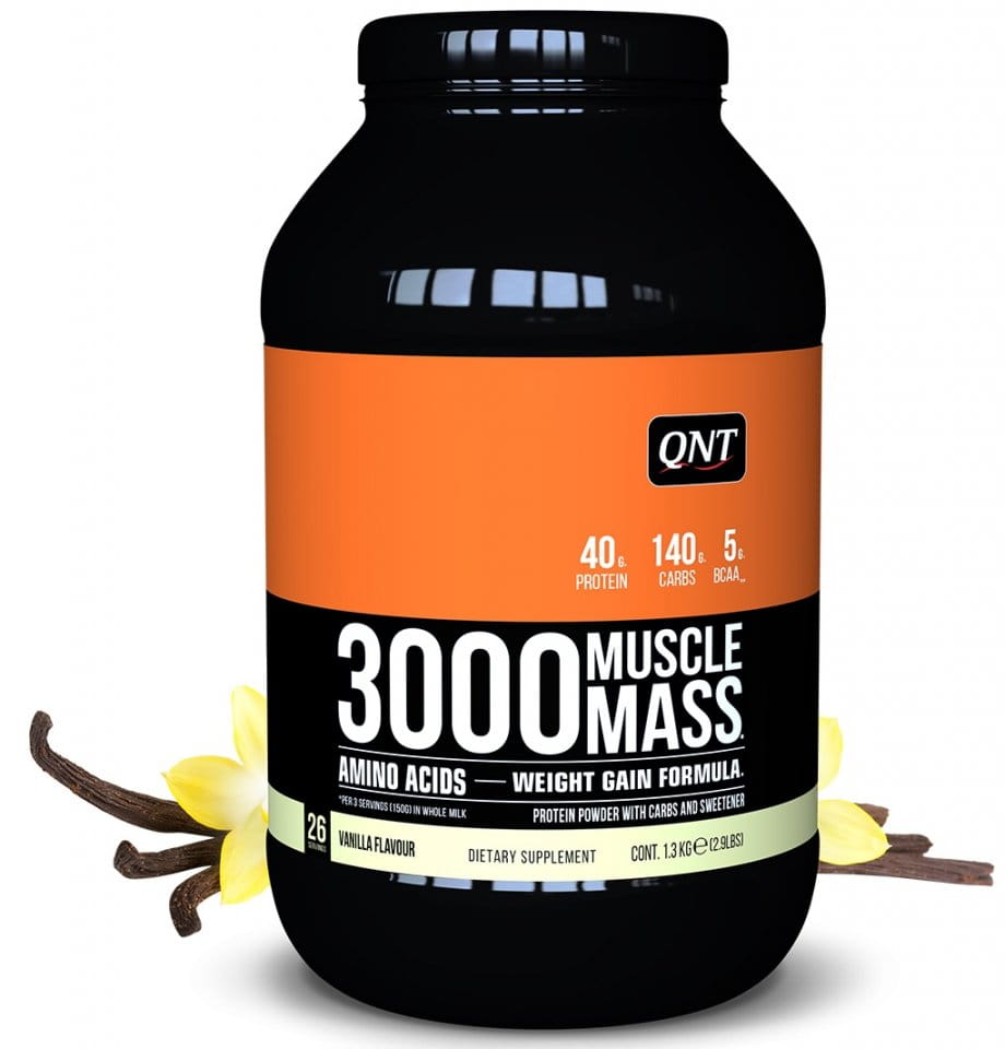 Polveri proteiche QNT 3000 Muscle Mass Vanila- 1,3 kg