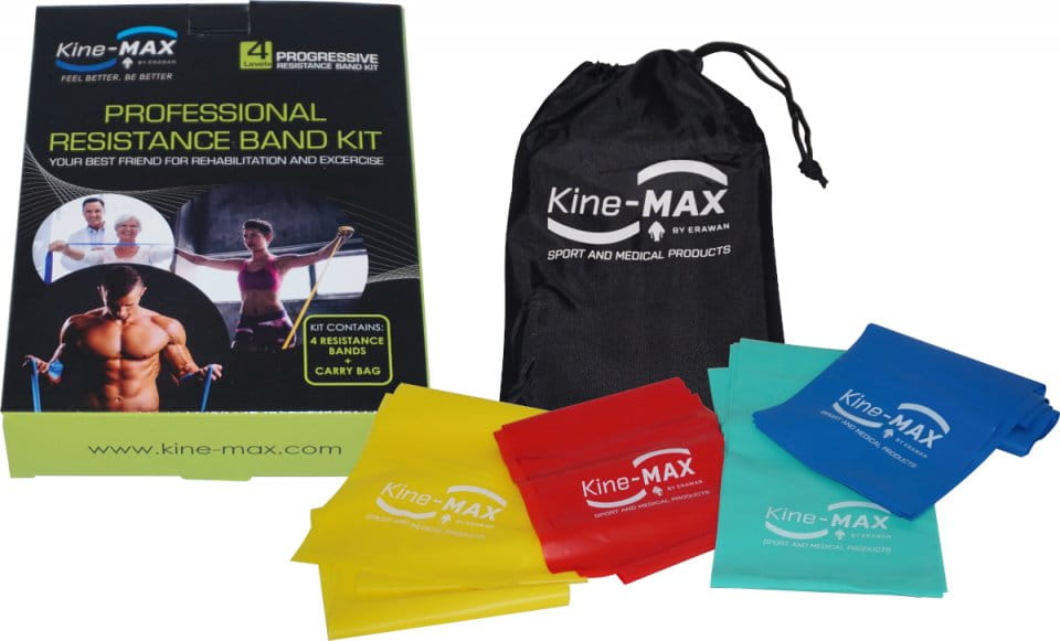 Bande elastiche Kine-MAX Professional Resistance Band Kit - Level 1-4