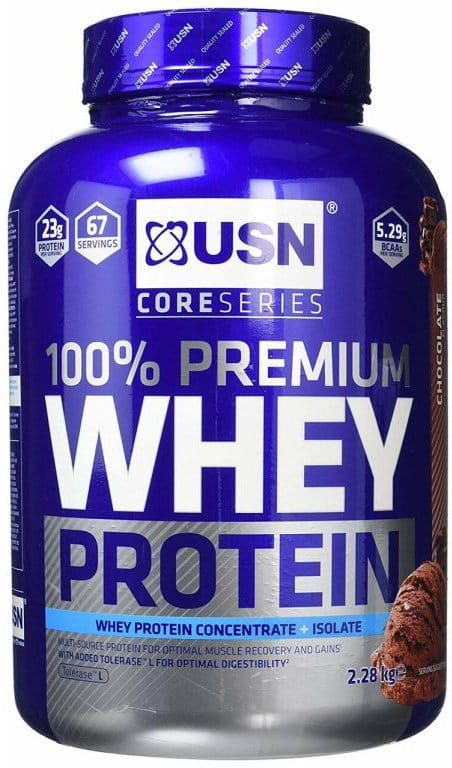 Polveri proteiche USN 100% Whey Protein Premium čokoláda 2.28kg